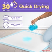Gigantic Dog Training Pads, 36 in x 36 in, 150-Count, Disposable, Ultra-Absorbent, Heavy-Duty