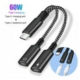 thumbnail image 5 of QHUDLV USB‑C Dual Splitter Adapter,Type‑C Headphone and Charging,Compact Converter, 5 of 9