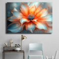 thumbnail image 4 of Mudket Framed Canvas Wall Art Ready to Hang, Gold Trim Flower Print, Floral Wall Decor Canvas Artwork for Living Room Bedroom Wedding Office, Bloom Pictures - 12"L x 8"W, 4 of 10