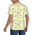 thumbnail image 2 of Lsque Tree Palms Lemon Pattern Mens Polo Golf Shirts Funny Graphics Shorts Sleeve Button Shirts Baseball T-shirt-4X-Large, 2 of 7