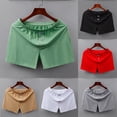 thumbnail image 4 of Mens Sleep Home Pajama Shorts Breathable Solid Underwears Boxers Sport Shorts, 4 of 7
