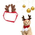 thumbnail image 3 of Funny Antler Headband Pet Headwear Photo Props with Scarf for Cats and Dogs, 3 of 8