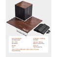 thumbnail image 7 of Interlocking Dance Floor Tiles 25 Pieces 12.4x12.4 Inch Portable Practice Flooring Cushioned Base Oak Wood Grain 25 Sq Ft per Box, 7 of 7