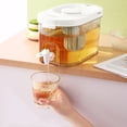 thumbnail image 4 of TIMIFIS Cold Kettle 4L Large Capacity Plastic Beverage Dispenser, Drink Dispenser with Tap Ice Lemonade Juice Container with Lid, Fruit Teapot Lemonade Milk Bucket Drink Container Kitchen & Dining, 4 of 7