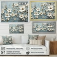 thumbnail image 4 of Designart "Escaping Among White Dogwood Blossoms IV" Dogwood Floater Framed Wall Art Living Room, 4 of 5
