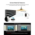 thumbnail image 3 of S PRO P Electric Tension Floor Screen With UST ALR P (Ambient Light Rejecting-BLACK BORDER With Sound Perforated Transparent)Material 【Only Suitable For UST Laser Projector And Settle On Table/Floor】, 3 of 6