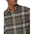 thumbnail image 3 of DOPI Men Long Sleeved Flannel Shirt Striped Shirt Men's Plaid Coat Autumn And Winter Daily Coat (available In Large And High Sizes), 3 of 6