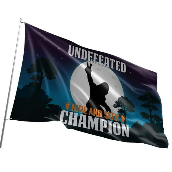 Fun Flags Sasquatch Flag - Durable and Weather Resistant Fishing Flags, Vibrant Color Country Banner, 3x5 Indoor And Outdoor Flag