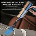 thumbnail image 6 of Harlier Cordless Car Vacuum Cleaner, 2-in-1 Handheld Vacuum Cleaner with Brushless Motor, 12000PA High Power Mini Vacuum Cleaner for Car/Office/Home, to Deflate for Swimming Ring/Vacuum Bag, 6 of 9