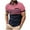Pink, variant on Vunhao Mens Collared Polo Shirts, Zipper Striped Short Sleeve Mens Basic Shirt on Sale Gray