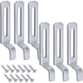 thumbnail image 1 of 6 Pcs A 148 Steel Sliding Screen Door Latch Strikes, Screens Door Strike Plate with 1/4 Inch Hook Projection, Adjustable Sliding Screen Doors Latch Replacement to Lock Repair, 1 of 7