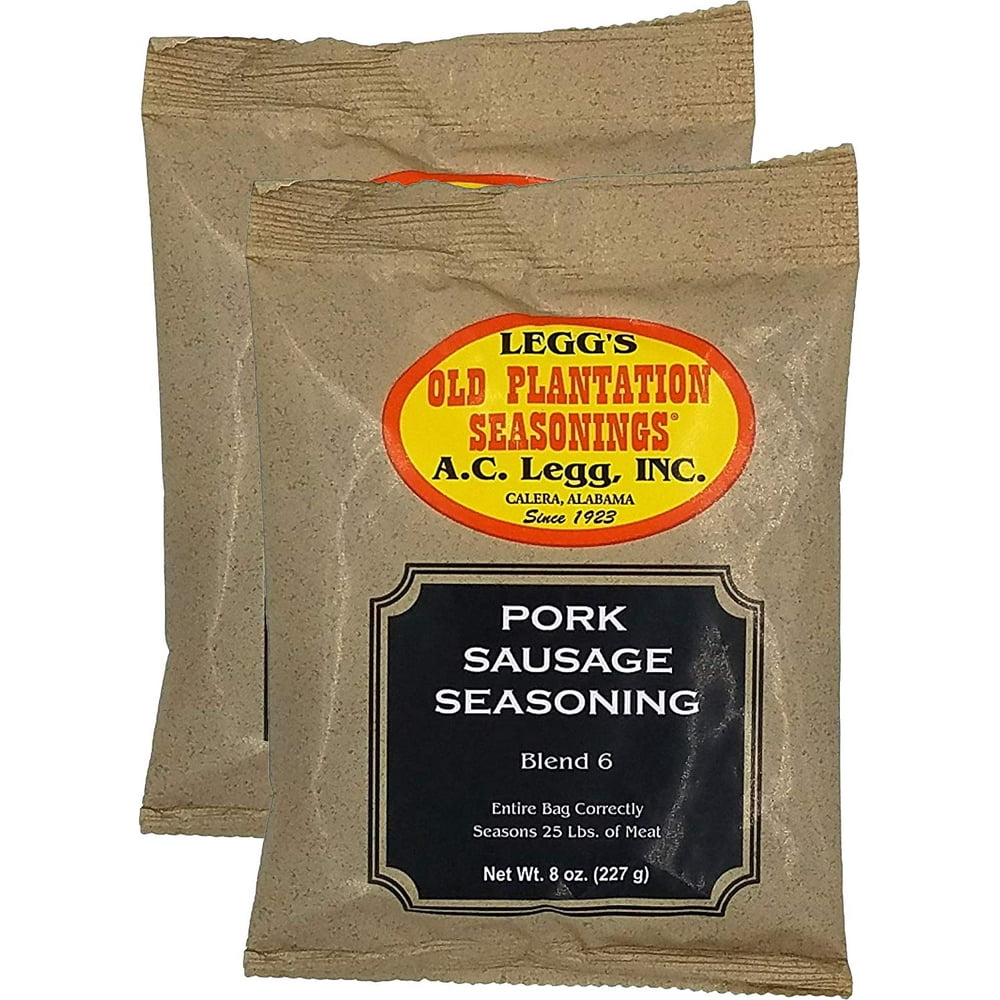 A.C. Legg Old Plantation Seasonings Pork Sausage Seasoning Blend 6 2 Pack
