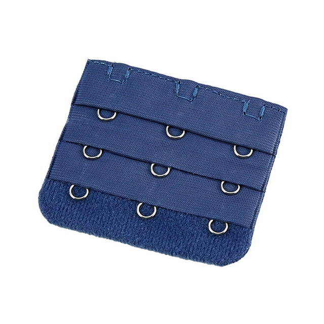 Extension Strap Bra Extender Buckle 3 Hook Women for Underwear Accessories Practical Elastic Multicolor Clips Tight 3 Rows Underwear deep blue