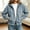 Light Blue women corduroy jacket a1, variant on SSZMDLB Women Zip Up Corduroy Jackets Long Sleeve Hooded Round Neck Fall Winter Warm Solid Casual Outwear Coat for Women Dressy Basic, Light Blue S