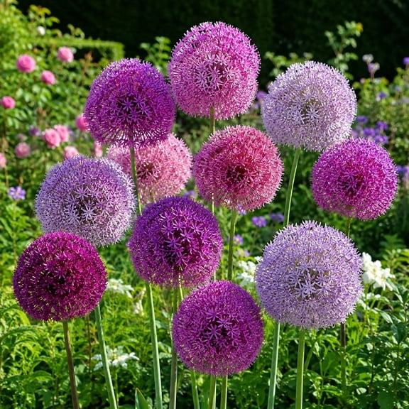 Allium Bulbs - Ideal for Beds Borders, Plant Pots & Planters, Low Maintenance