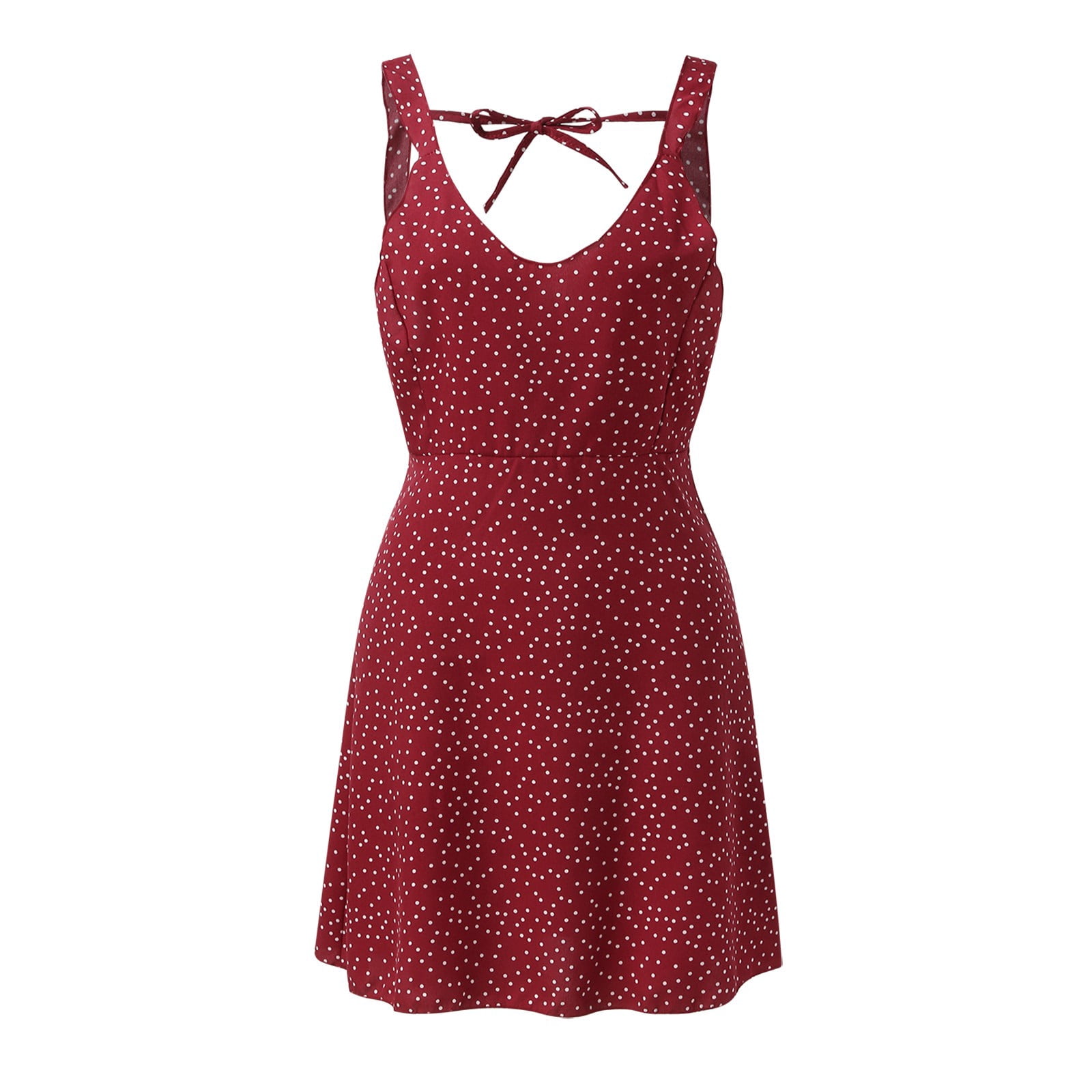 old navy brown polka dot dress Brown Polka Dot Puff Sleeve Ottillie Midi Dress main image 0