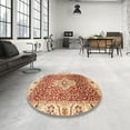 thumbnail image 3 of Ahgly Company Indoor Square Abstract Red Abstract Area Rugs, 4' Square, 3 of 6