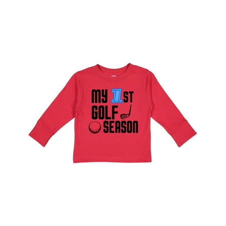 

Inktastic my 1st golf season Gift Toddler Boy Girl Long Sleeve T-Shirt