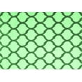 thumbnail image 1 of Ahgly Company Indoor Rectangle Trellis Emerald Green Contemporary Area Rugs, 6' x 9', 1 of 4