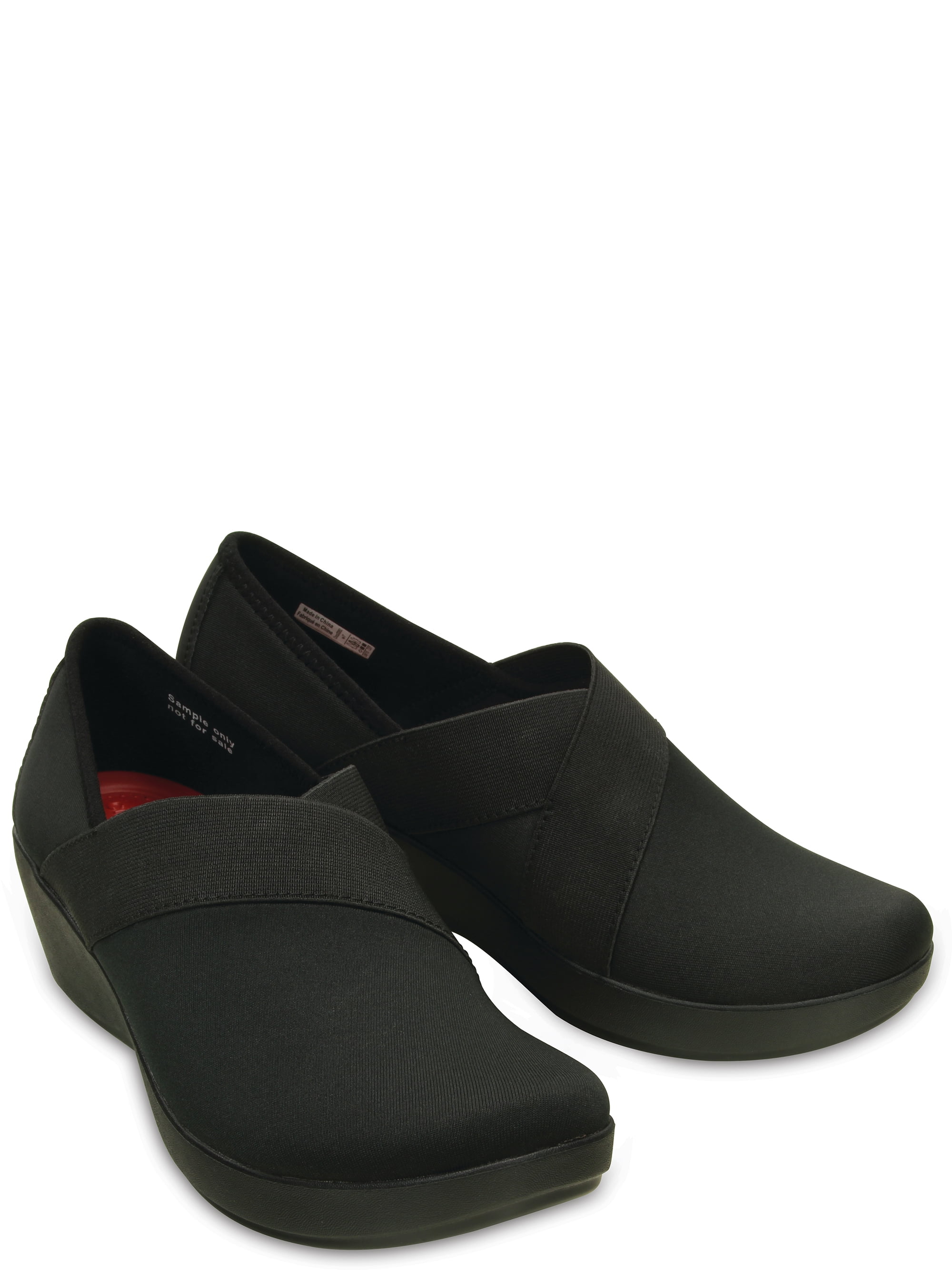 women's busy day stretch asymmetrical wedge