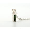 thumbnail image 6 of Natural Green Bi-colored Tourmaline Sterling Silver Necklace NT58, 6 of 9
