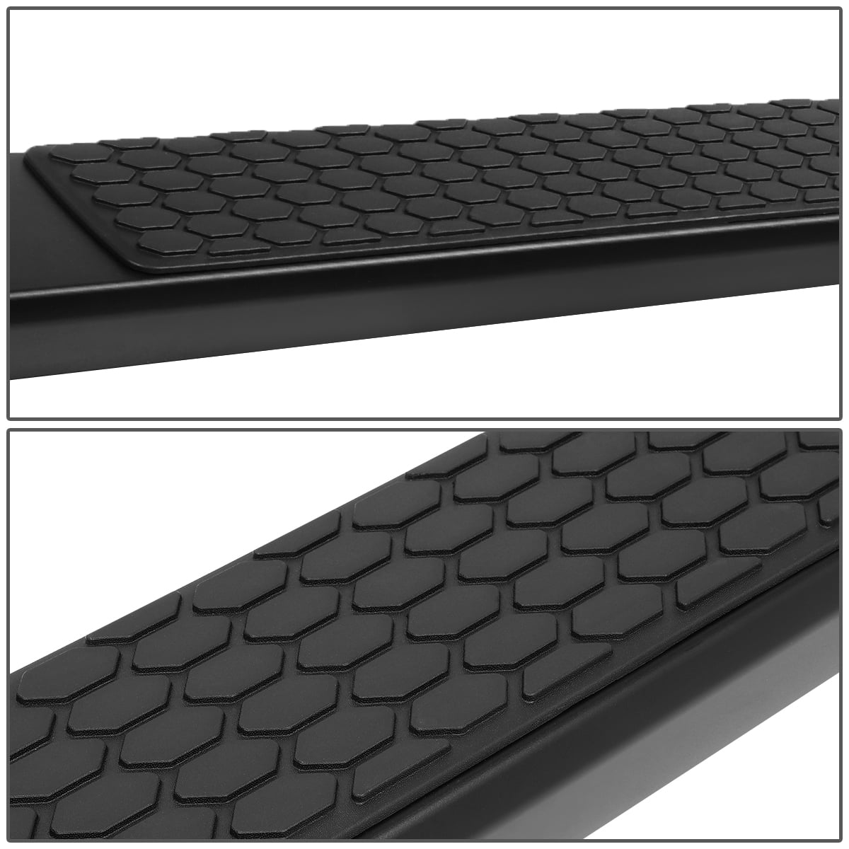 DNA Motoring for 07-21 Toyota Tundra Crewmax Cab 5.5" Black Side Step Nerf Bars Running Boards