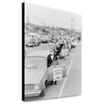 thumbnail image 1 of Canvas Print: The Masked Operation Breathe Free Motorcade Prior To Departure From, 1 of 3