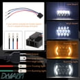 thumbnail image 5 of 1pcs For Jeep Cherokee XJ 1984-2001 Wrangler YJ 1986-1995 5x7"7x6 Led Headlight Halo, 5 of 10