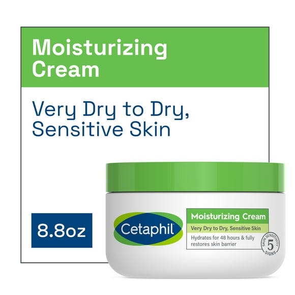 Cetaphil Moisturizing Cream, Hydrating Moisturizing for Dry to Very Dry, Sensitive Skin, 8.8oz