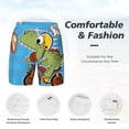 thumbnail image 4 of Kdxio Funny Dinosaurs Pursue A Meat Print Men'S Swim Trunks With Compression Liner 7 Inch Inseam Quick Dry Swim Shorts, 4 of 7