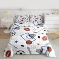 thumbnail image 2 of Castle Fairy Soccer Basketball Football 2pcs Bedding Comforter Set for Teenagers,Sport Theme Twin Comforter Sets,Ball Gamer Breathable Bedding Set,Super Cozy Room Decor, 2 of 8