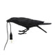 thumbnail image 4 of Lámpara de mesa de resina, lámpara de pared, decoración creativa posmoderna, diseño de dormitorio, lámpara de pájaro auspicioso rojo y negro con red de animales, 4 of 5