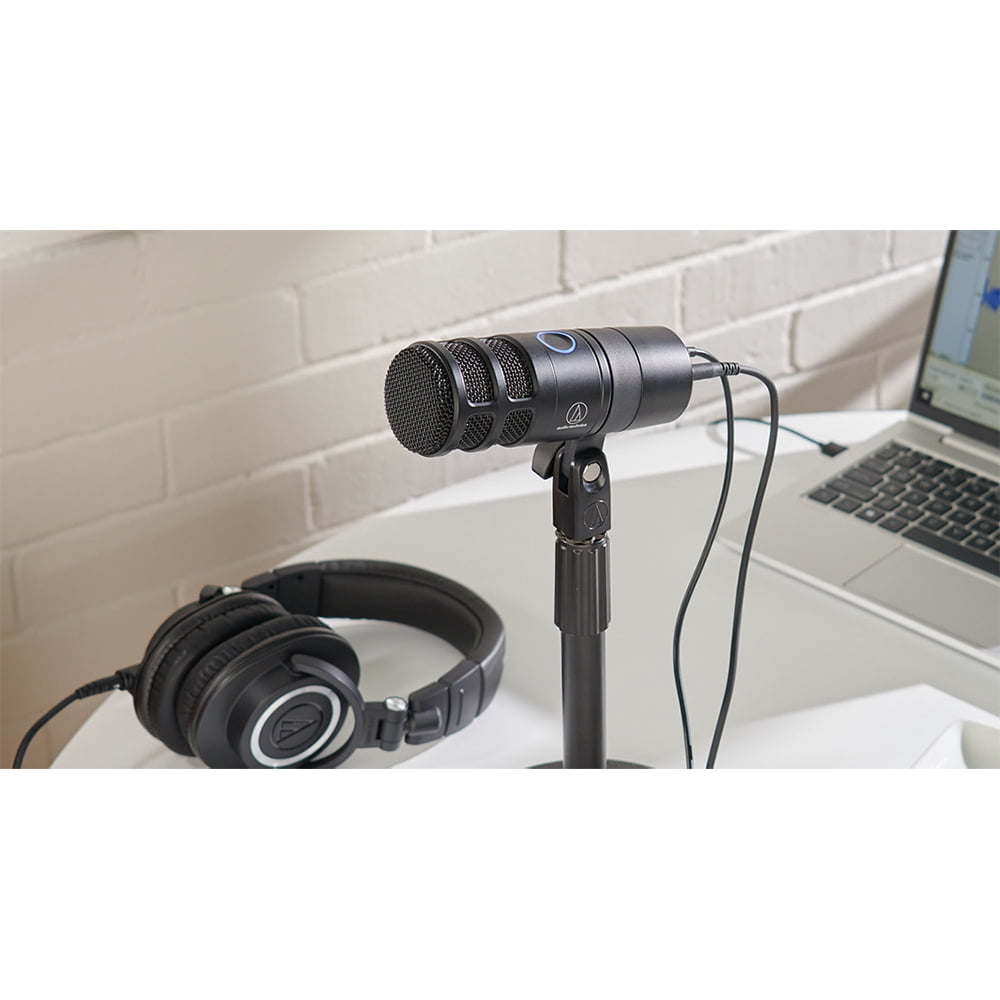 Audio-Technica AT2040 Hypercardioid Dynamic Podcast Microphone Bundle with 2 YR CPS Enhanced Protection Pack