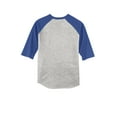 thumbnail image 5 of Sport-Tek Colorblock Raglan Jersey-S (Heather Grey/Royal), 5 of 5