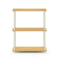 thumbnail image 3 of Furinno 18029BE-WH Turn-N -Tube 3-Tier Compact Multipurpose Shelf Display Rack with Classic Tube, Beech & White, 3 of 5
