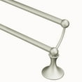 thumbnail image 2 of Moen Lounge Collection Brushed Nickel 24-Inch Double Towel Bar, Wall Mounted Towel Rack for Bathroom with Two Rods, DN7722BN, 2 of 2