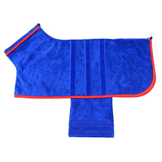 Bata Absorbente Ajustable para Mascotas en Azul Marino, Talla XS, Ideal para Gatos y Perros Pequeños