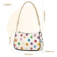 thumbnail image 3 of FORMRS Womens Shoulder Bag with Chain Strap Clutch Purse Cute Tote Handbag, Polka Dot, 3 of 7