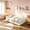 White, variant on AUU Twin Size Ultra-Soft Plush Floor Bed with Foam-Padded Guardrails, Large Side Storage Pockets & Durable MDF/LVL Frame – No Box Spring Needed