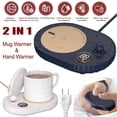thumbnail image 2 of EROCK Mug Warmer Auto Shut Off Coffee Cup Warmer 3 Temperature For Desk + Hand Warmer, 2 of 16