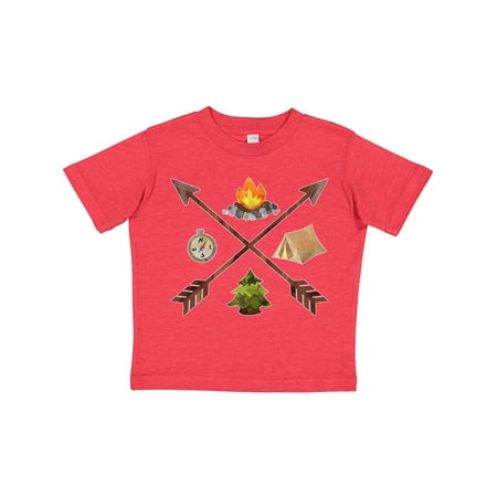 

Inktastic Camping Icons with Arrows Gift Toddler Boy or Toddler Girl T-Shirt