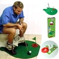 thumbnail image 2 of Toilet Mini Bathroom Toilet Toy Putting Golfing Game Indoor Practice Mini Set Training Accessory For Men Women And Kids, 2 of 7