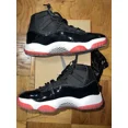 thumbnail image 4 of Ni - ke Ni - ke Air Jordan Retro 11 High Black Red 2019 Men's Size 8.5 Sneakers 378037-061, 4 of 5