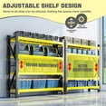 thumbnail image 4 of 4-Tier Yellow and Black Shelves, 300KG Per Shelf, 4 of 7