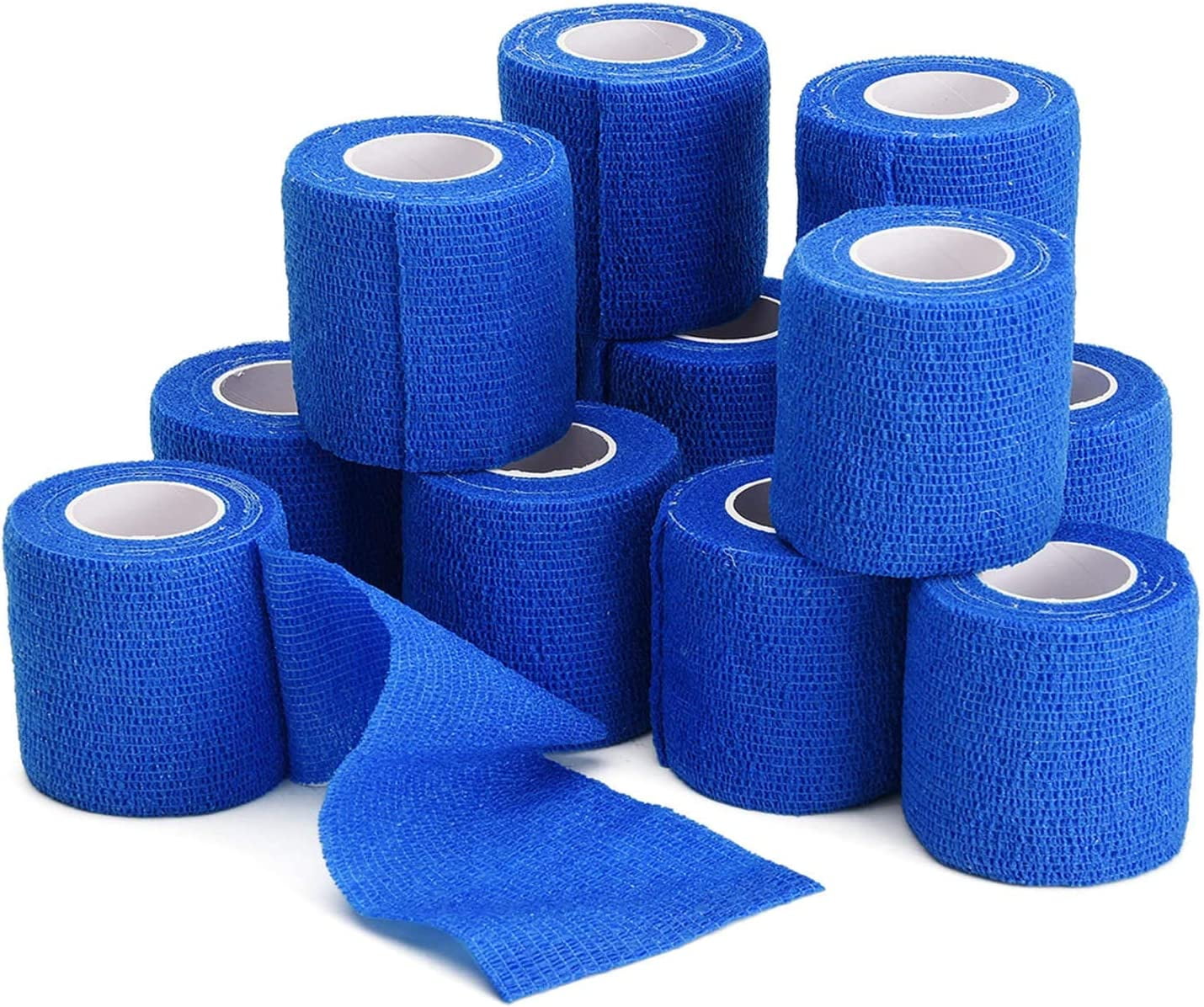 12PCS Self Adhesive Bandage, 2"x5yd / 5cmx4.5m Elastic Cohesive Bandage
