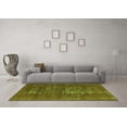 thumbnail image 3 of Ahgly Company Machine Washable Indoor Rectangle Oriental Green Industrial Area Rugs, 7' x 9', 3 of 4