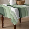 thumbnail image 4 of Sage Green Ombre Table Cloth Waterproof Tablecloths, Modern Moire Geometric Abstract Tablecloth Dining Table Cover for Kitchen Party Tabletop Outdoor, Square Tablecloth 54x54 Inch, 4 of 9
