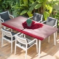 thumbnail image 2 of Valentine's Day Table Cloths for 4 Foot Rectangle Tables, Red Heart Love Trees Romance Spring Patio Waterproof Elastic Fitted Tablecloths, Washable Rectangular Table Cover for Camping, 2 of 8