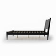 thumbnail image 6 of Camaflexi Mid Century Platform Bed Wood Panel Bed Frame with Headboard, Full, White, 6 of 7