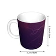 thumbnail image 2 of Yiaed Thunderstorm Violet Purple Print Ceramics Coffee,Large Handle Design,Extra Large Tea and Coffee Cup for Office and Home Mugs, 2 of 6